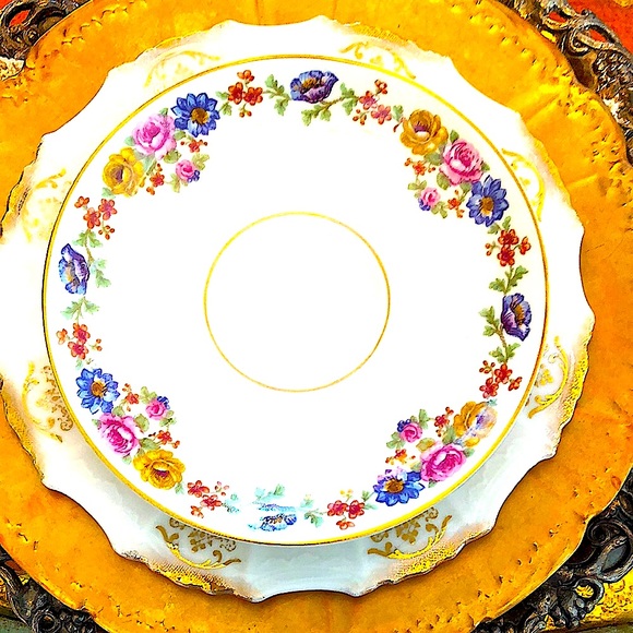 EUC- Theodore Haviland Limoges Double Handled Bouillon & Under Plate - Picture 8 of 12